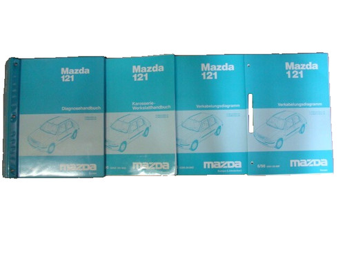 Mazda 121 werkstattbücher - werkstattbücher, 4x