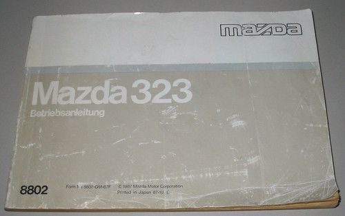 Betriebsanleitung mazda 323 - betriebsanleitung,