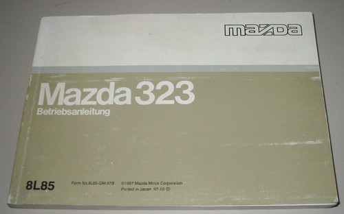 Betriebsanleitung mazda 323 - mazda,